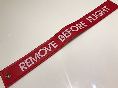 Remove Before Flight Vinyl Streamer - Red