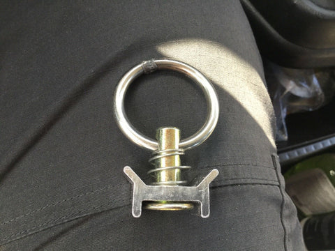 World Pilot Supplies, Single Stud Aviation Tie Down, for Seat Tracks, Ancra & others, p/n WPS-TD