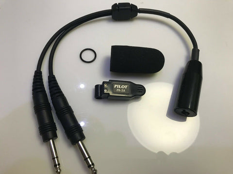 Pilot-USA, Conversion Kit for David Clark H10-76 Military to G/A usage, w/ PA-5X Mic, p/n PA-176
