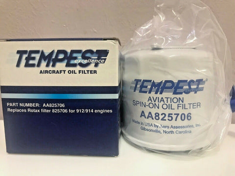 Tempest, Aircraft Oil Filter for Rotax Engines, p/n AA825706