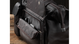 Lightspeed, "The Gann" Aviation Adventure Flight Bag in Leather