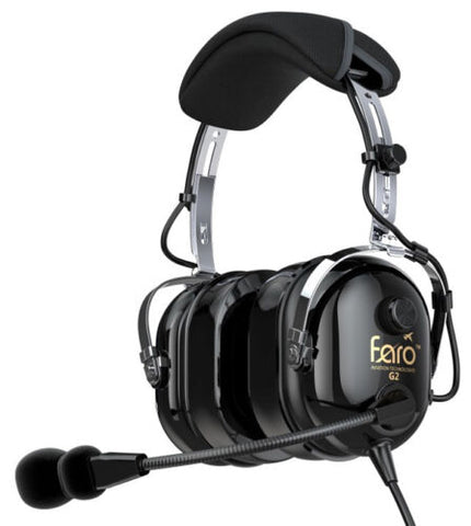 Faro Aviation, G2 Passive Noise Reduction (PNR) Headset w/ Dual G/A Connectors, w/ MP3 Input