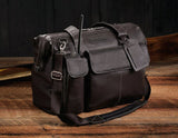 Lightspeed, "The Gann" Aviation Adventure Flight Bag in Leather