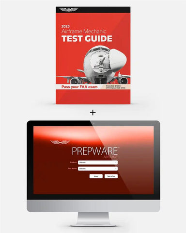 All New for 2025! Airframe Test Prepware for A&P from ASA, p/n ASA-AMA-25