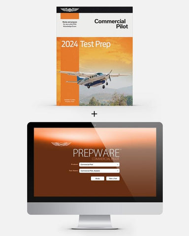 All New for 2024! Commercial Pilot Prepware from ASA, p/n ASA-PW-C-24