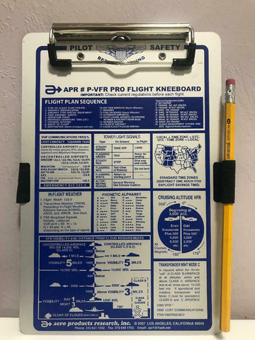 APR, Deluxe VFR Pro Flight Kneeboard, p/n P-VFR