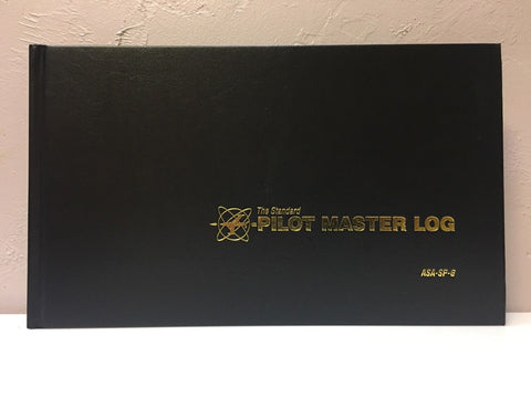 ASA, Standard Pro Pilot Master Logbook, Black, Hardcover p/n ASA-SP-6