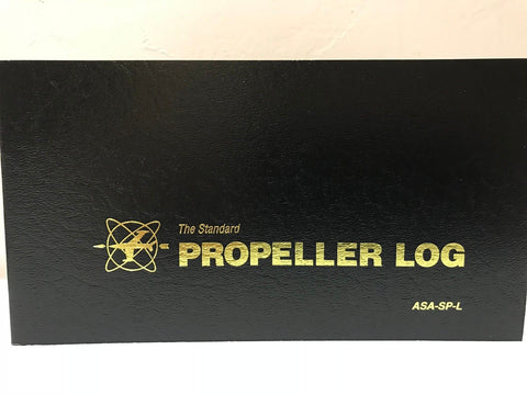 ASA, Propeller Logbook, Black Softcover, p/n ASA-SP-L