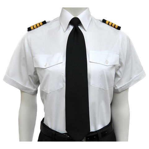 AeroPhoenix, Women's, Elite, Short Sleeve Pilot & Crew Members Shirts, all White