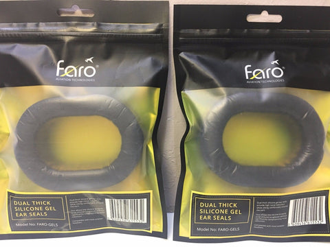 Faro Aviation, G2 Headsets, Silicone Gel Ear Seals, Cushions 1 Pair