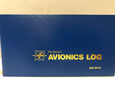 ASA, Avionics Logbook, Blue Softcover, p/n ASA-SA-V2