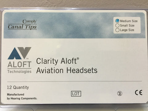 Clarity Aloft, Tips,  Small, Standard or Large, 6 pairs