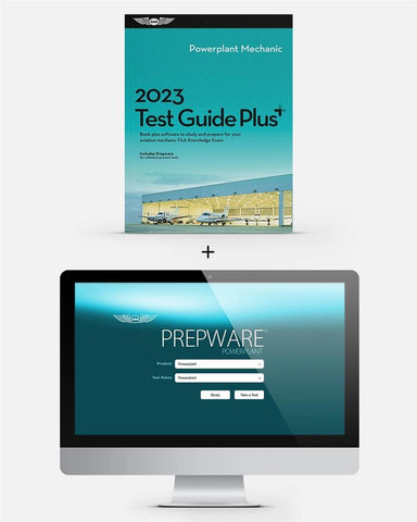 New for 2023! Powerplant Test Guide Plus, by ASA, p/n ASA-TPP-AMP-23