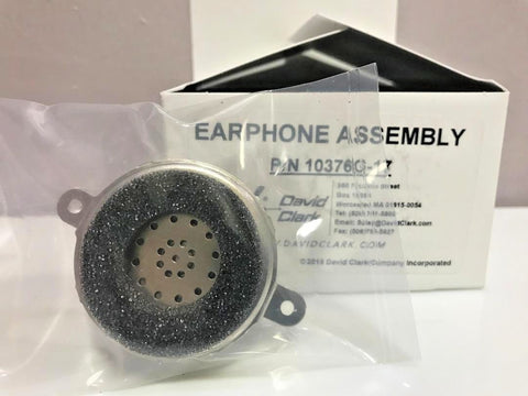 David Clark, Replacement Earphone Assembly (Speaker), fits many Headsets, p/n 10376G-17