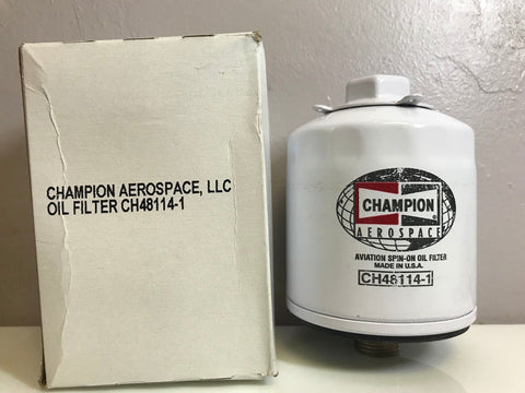 Champion, Aircraft Oil Filter p/n CH48114-1 w/ Certification