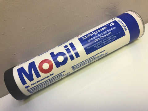 Mobil 28, Hi Performance Synthetic Grease, 13.7 oz. Cartridge, Mil Spec w/ Certs