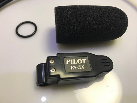 Pilot-USA, Direct Replacement Electret Microphone for David Clark M-4's, w/mic muff, p/n PA-5X