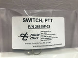 David Clark, Push to Talk (PTT) Switch, p/n 26619P-29 fits many Headsets