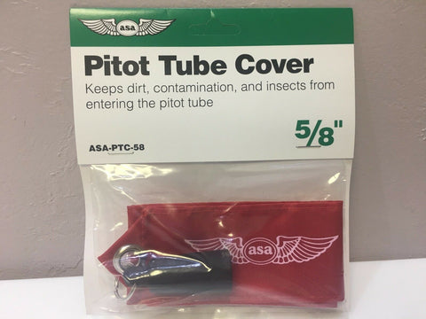 ASA, Pitot Tube Cover 5/8", fits Cirrus, Twin Cessna, Beech etc., p/n ASA-PTC-58