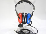 Pilot-USA, Blue & Red, Child or Youth G/A Headset p/n PA-1151ACB