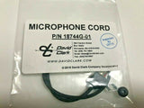 David Clark, Replacement Microphone Cord, p/n 18744G-01